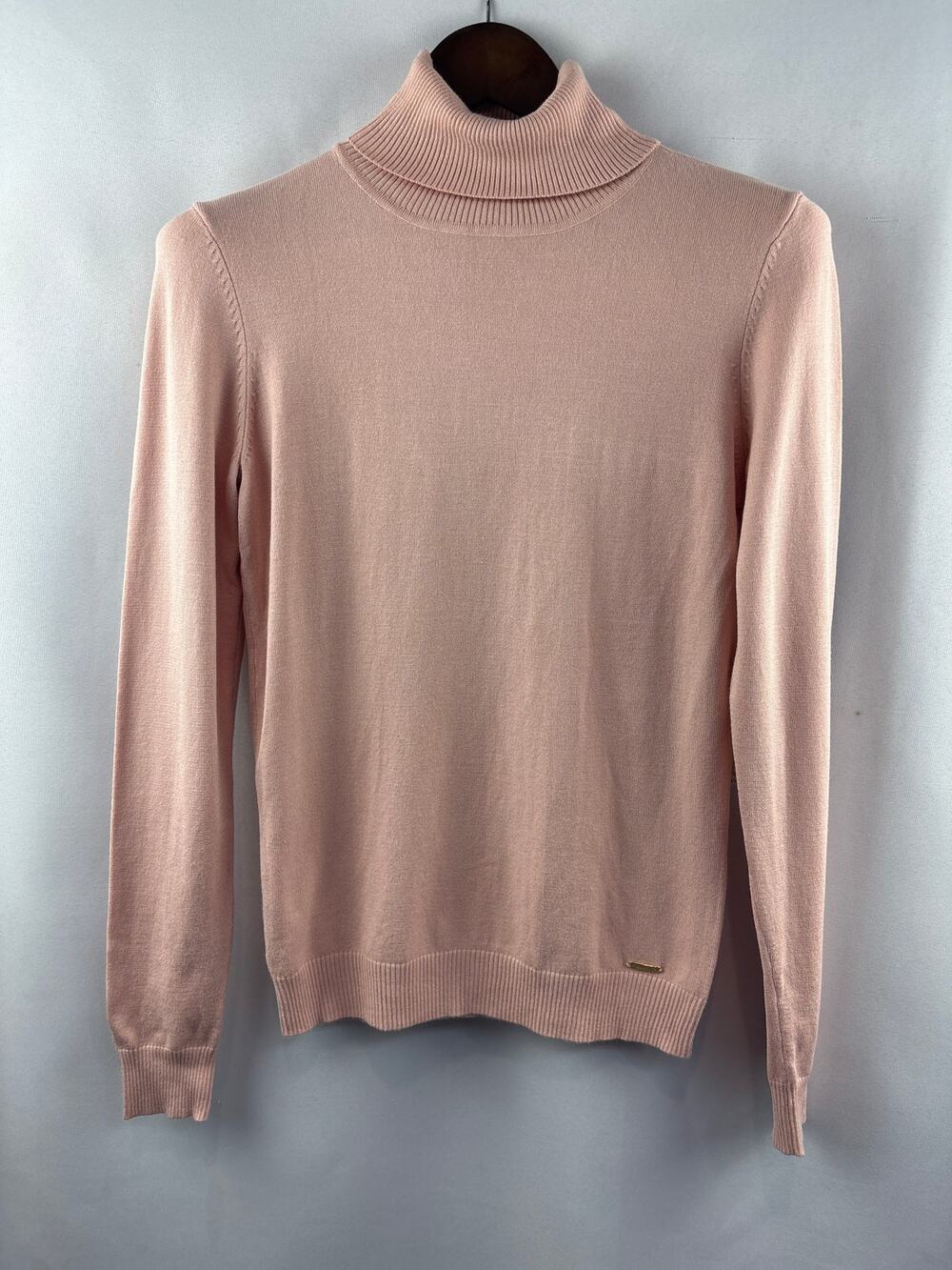 Women’s Calvin Klein Small Millennial Pink Turtleneck Sweater